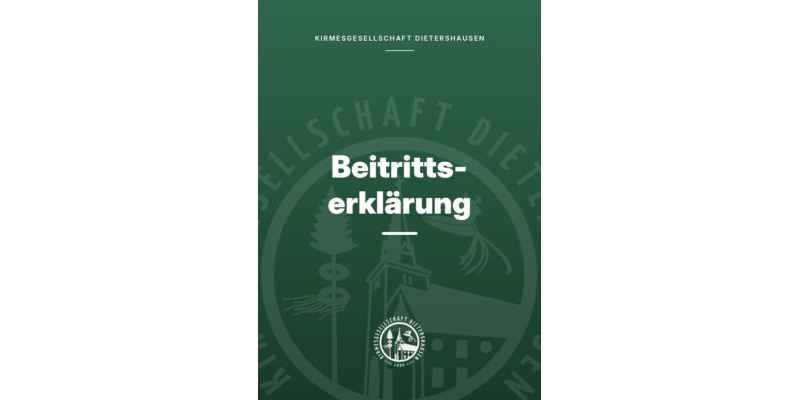 Beitrittserklärung